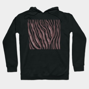 Contemporary Brown Stripe Pattern Hoodie